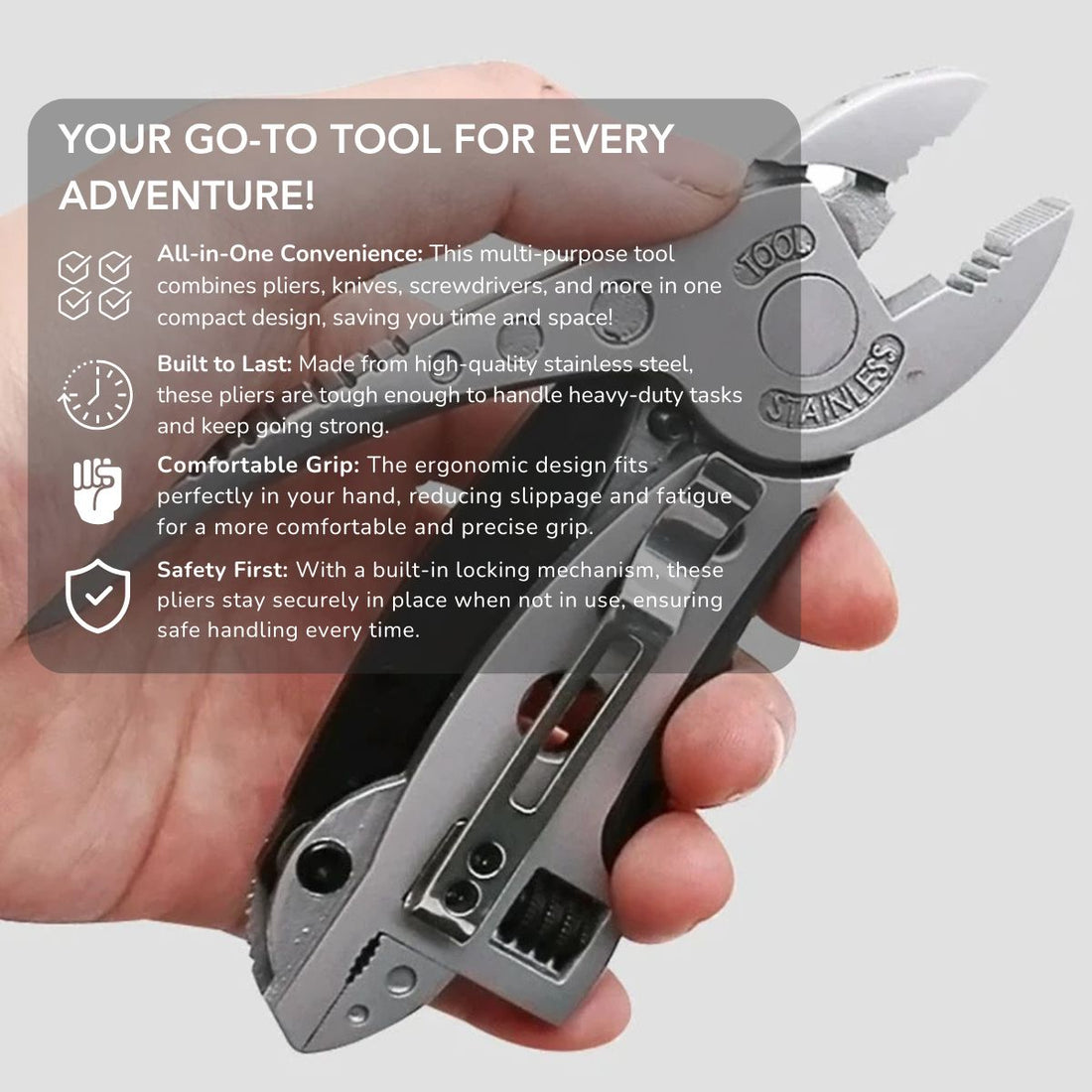 Serenosole™ ToolTitan Outdoor Multi purpose Pliers  | All-in-one tool that’s tough, versatile, and fits perfectly in your hand | All-in-one solution for 2024