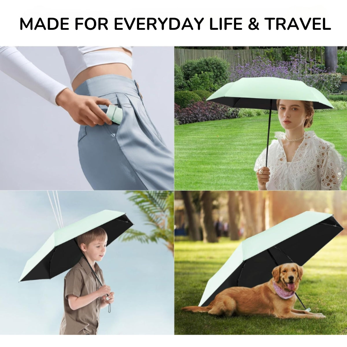 Serenosole™ RainMate Mini Umbrella | Easy to take with you and always keeps you dry | Smallest Umbrella 2024 (1+1 FREE)